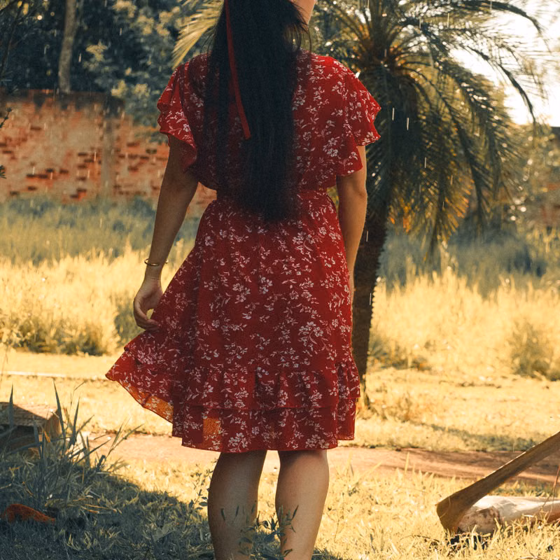 Vestido Midi Canelado